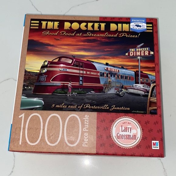 Milton Bradley The Rocket Diner 1000 Piece Puzzle - Picture 1 of 6